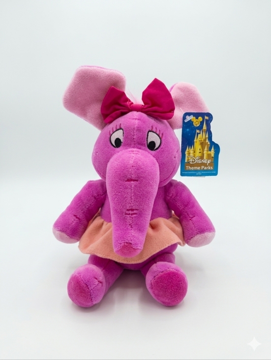 NWT Rare Disney Theme Parks Pink Heffalump PlushLumpy Winnie the Pooh Tutu